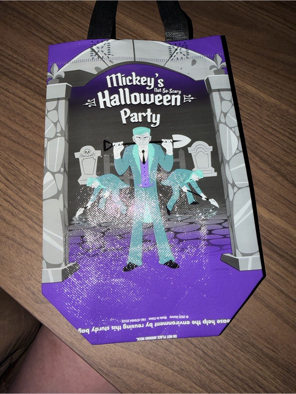 Disney Mickey's Halloween Party Purple and Black Trick Tote - Picture 1 of 1